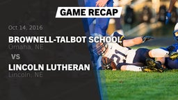 Recap: Brownell-Talbot School vs. Lincoln Lutheran  2016