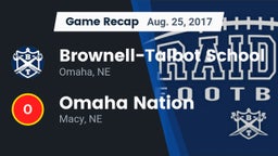 Recap: Brownell-Talbot School vs. Omaha Nation  2017