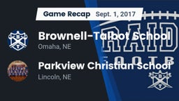 Recap: Brownell-Talbot School vs. Parkview Christian School 2017