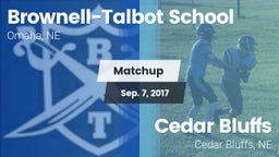 Matchup: Brownell-Talbot Scho vs. Cedar Bluffs  2017