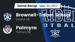 Recap: Brownell-Talbot School vs. Palmyra  2017