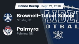 Recap: Brownell-Talbot School vs. Palmyra  2018