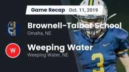 Recap: Brownell-Talbot School vs. Weeping Water  2019
