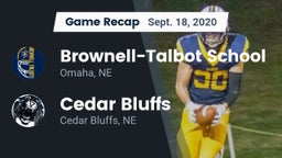 Recap: Brownell-Talbot School vs. Cedar Bluffs  2020