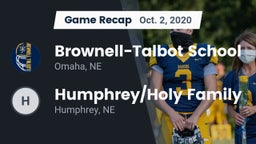 Recap: Brownell-Talbot School vs. Humphrey/Holy Family  2020