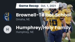 Recap: Brownell-Talbot School vs. Humphrey/Holy Family  2021