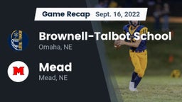 Recap: Brownell-Talbot School vs. Mead  2022