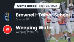 Recap: Brownell-Talbot School vs. Weeping Water  2022