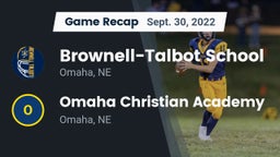Recap: Brownell-Talbot School vs. Omaha Christian Academy  2022