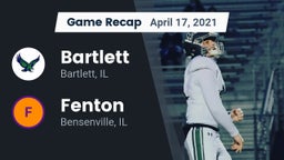 Recap: Bartlett  vs. Fenton  2021