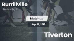 Matchup: Burrillville High vs. Tiverton 2016