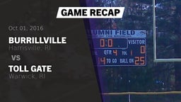Recap: Burrillville  vs. Toll Gate  2016