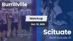 Matchup: Burrillville High vs. Scituate  2016