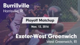 Matchup: Burrillville High vs. Exeter-West Greenwich  2016