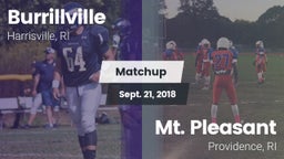 Matchup: Burrillville High vs. Mt. Pleasant  2018