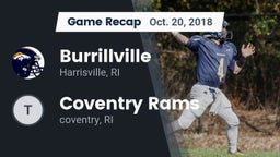 Recap: Burrillville  vs. Coventry Rams 2018