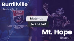 Matchup: Burrillville High vs. Mt. Hope  2019