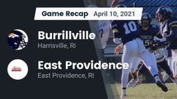 Recap: Burrillville  vs. East Providence  2021