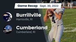 Recap: Burrillville  vs. Cumberland  2022
