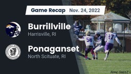 Recap: Burrillville  vs. Ponaganset  2022