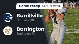 Recap: Burrillville  vs. Barrington  2023