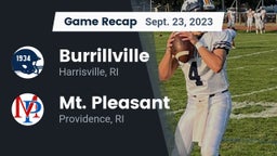 Recap: Burrillville  vs. Mt. Pleasant  2023