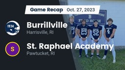 Recap: Burrillville  vs. St. Raphael Academy  2023