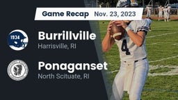 Recap: Burrillville  vs. Ponaganset  2023
