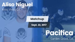 Matchup: Aliso Niguel High vs. Pacifica  2017