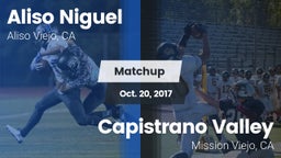 Matchup: Aliso Niguel High vs. Capistrano Valley  2017