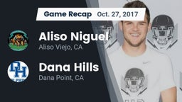 Recap: Aliso Niguel  vs. Dana Hills  2017