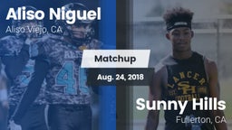 Matchup: Aliso Niguel High vs. Sunny Hills  2018