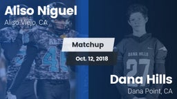 Matchup: Aliso Niguel High vs. Dana Hills  2018