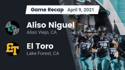 Recap: Aliso Niguel  vs. El Toro  2021