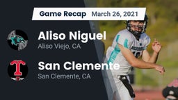 Recap: Aliso Niguel  vs. San Clemente  2021