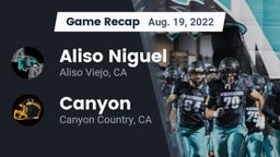 Recap: Aliso Niguel  vs. Canyon  2022