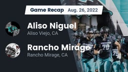 Recap: Aliso Niguel  vs. Rancho Mirage  2022