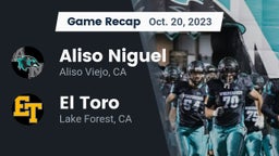 Recap: Aliso Niguel  vs. El Toro  2023