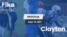Matchup: Fike  vs. Clayton  2017