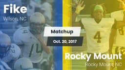 Matchup: Fike  vs. Rocky Mount  2017