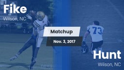 Matchup: Fike  vs. Hunt  2017