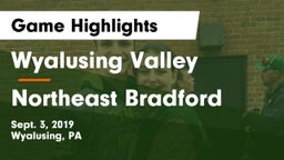 Wyalusing Valley  vs Northeast Bradford Game Highlights - Sept. 3, 2019