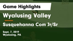 Wyalusing Valley  vs Susquehanna Com Jr/Sr  Game Highlights - Sept. 7, 2019