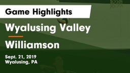 Wyalusing Valley  vs Williamson Game Highlights - Sept. 21, 2019