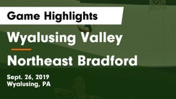 Wyalusing Valley  vs Northeast Bradford Game Highlights - Sept. 26, 2019