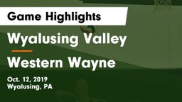 Wyalusing Valley  vs Western Wayne Game Highlights - Oct. 12, 2019