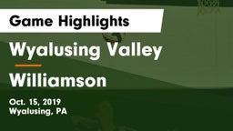 Wyalusing Valley  vs Williamson Game Highlights - Oct. 15, 2019