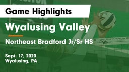 Wyalusing Valley  vs Northeast Bradford Jr/Sr HS Game Highlights - Sept. 17, 2020