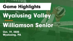 Wyalusing Valley  vs Williamson Senior  Game Highlights - Oct. 19, 2020