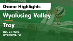 Wyalusing Valley  vs Troy  Game Highlights - Oct. 24, 2020